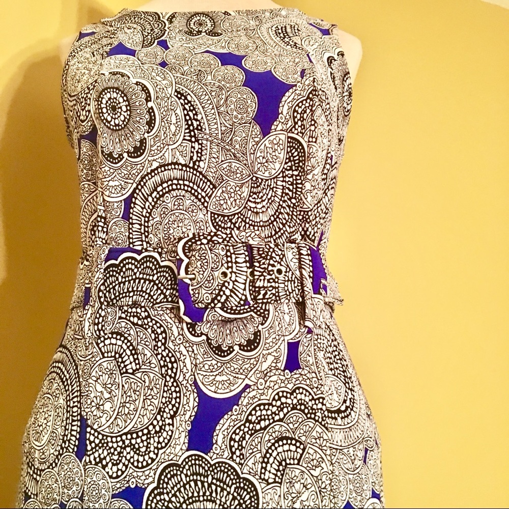 I LE NEW YORK ABSTRACT DRESS💙 - Picture 4 of 8